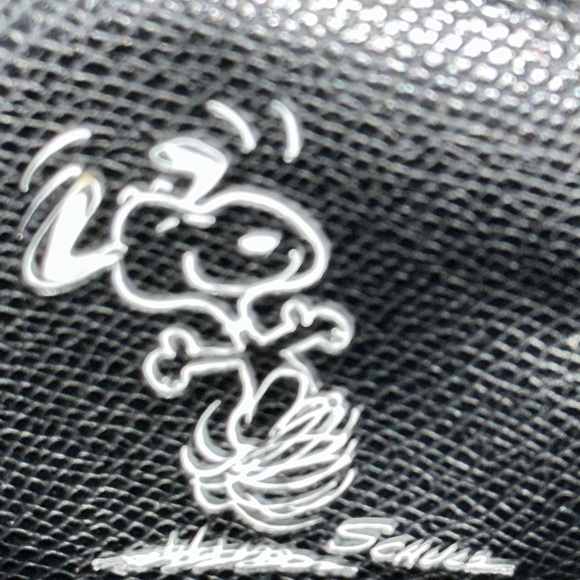 Coach NWT Black Leather Rare Snoopy Collaboration Shoulder/Hand Bag - Picture 2 of 12